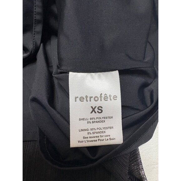 Retrofete Luna Skirt Gunmetal Silver Metallic-sz XS - Picture 5 of 13